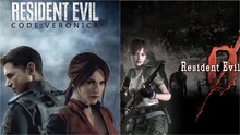 Логотип и персонажи из игр серии Resident Evil: Code Veronica и Resident Evil.